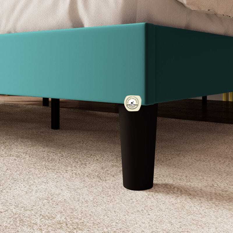 Teal Green Vertical Tufting Bed