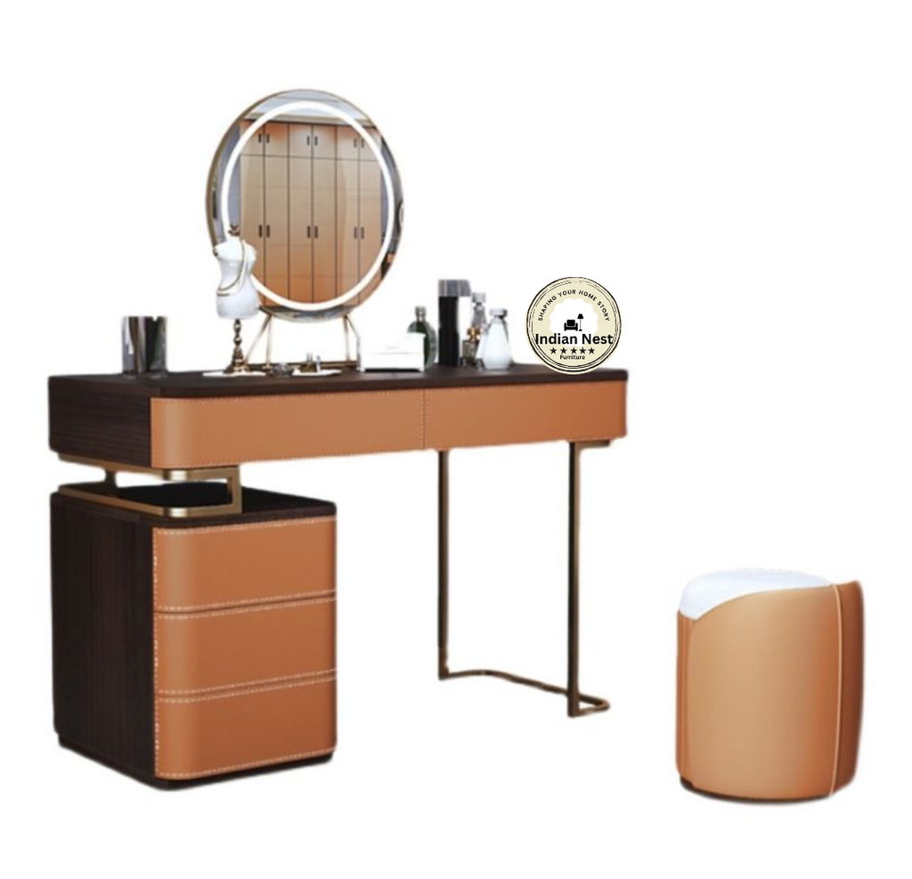 Brown Hamilton Makeup Vanity