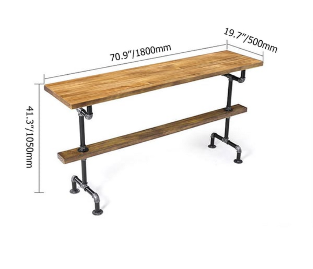 Krystal Wooden Bar Counter & Stool