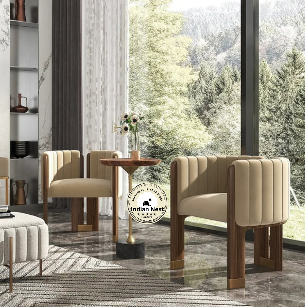 Wooden Italian Accent Chair