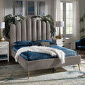 Aahed Knack Vertical Lines Upholstered Bed