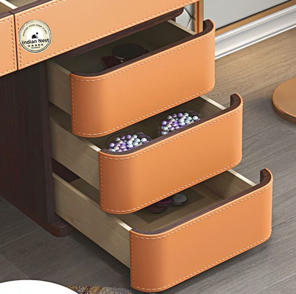 Brown Hamilton Makeup Vanity
