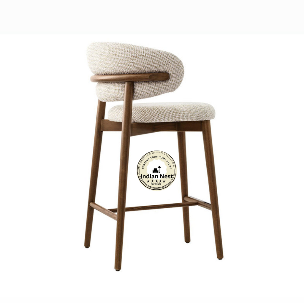 Wooden Upholstred bar chair
