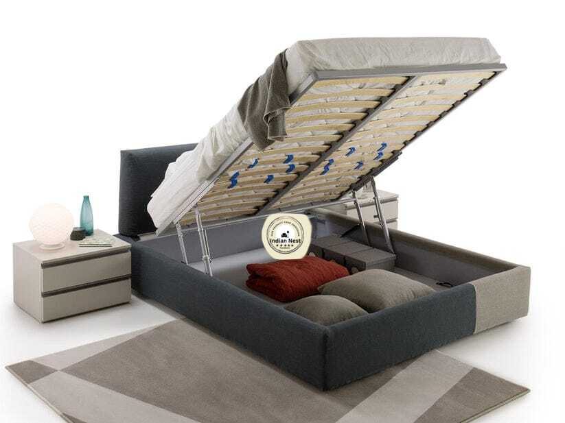Bahamas Shade Upholstered Bed With Hydraulic Storage