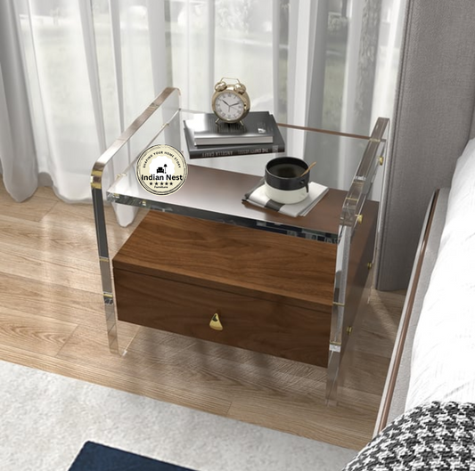 Glasse Bed Side Table