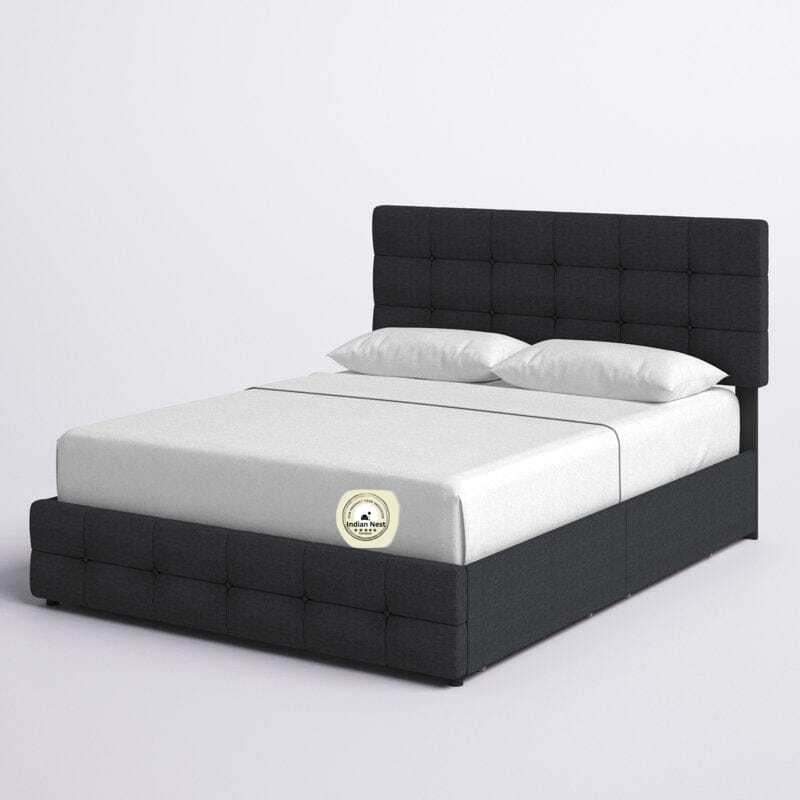 Check Mate Black Bed With Side Storage