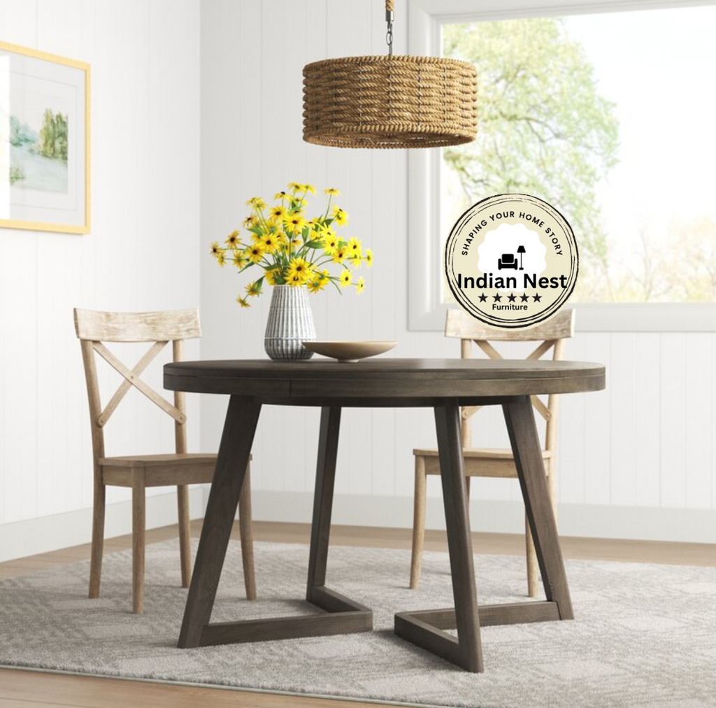 Wooden Round Dining Table