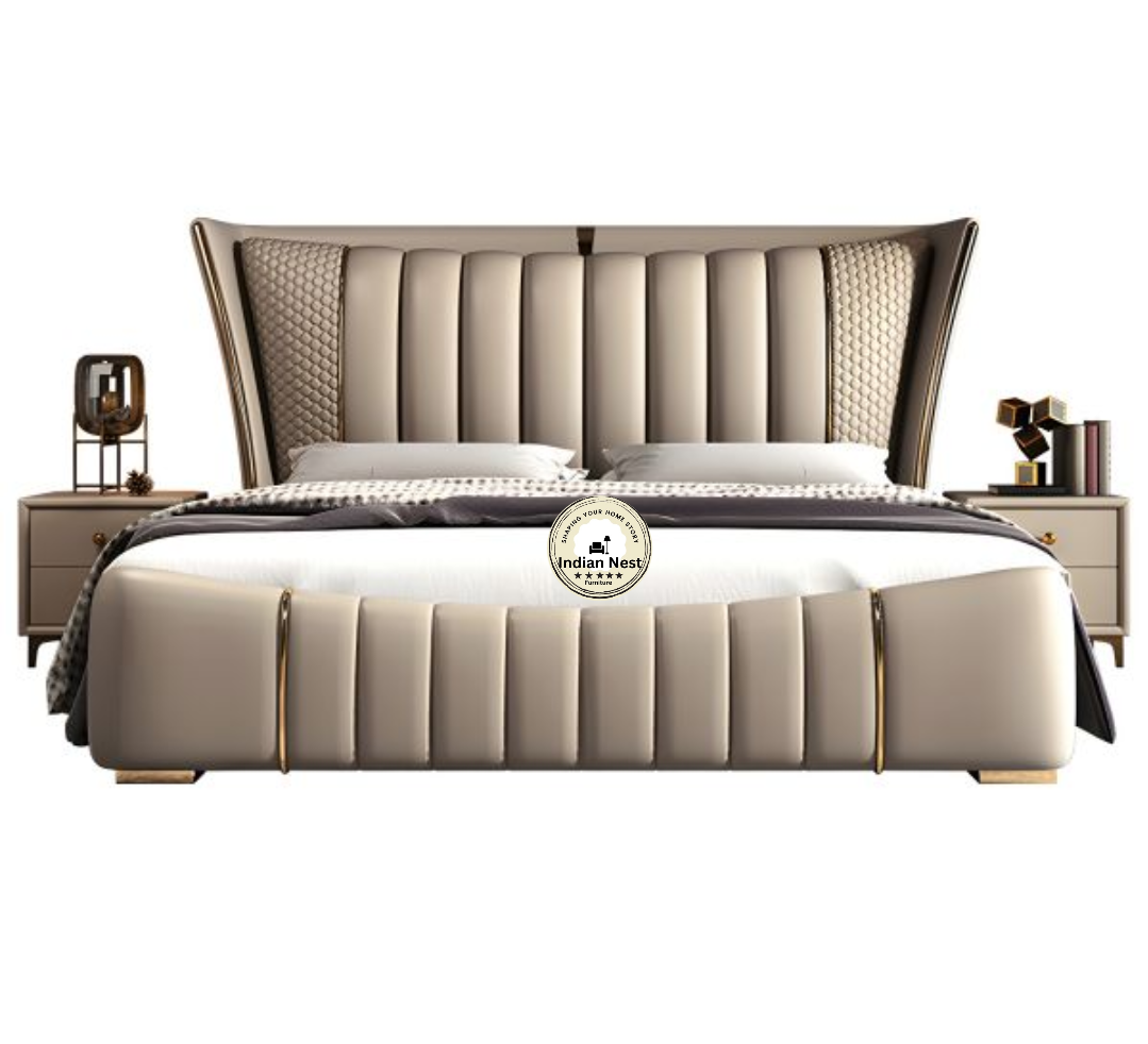Aahed Portugi Tufting Upholstered Bed