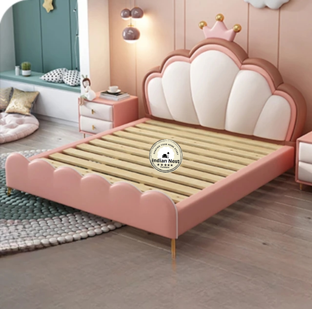 Royal Luxury Bed with Side Table and Bench