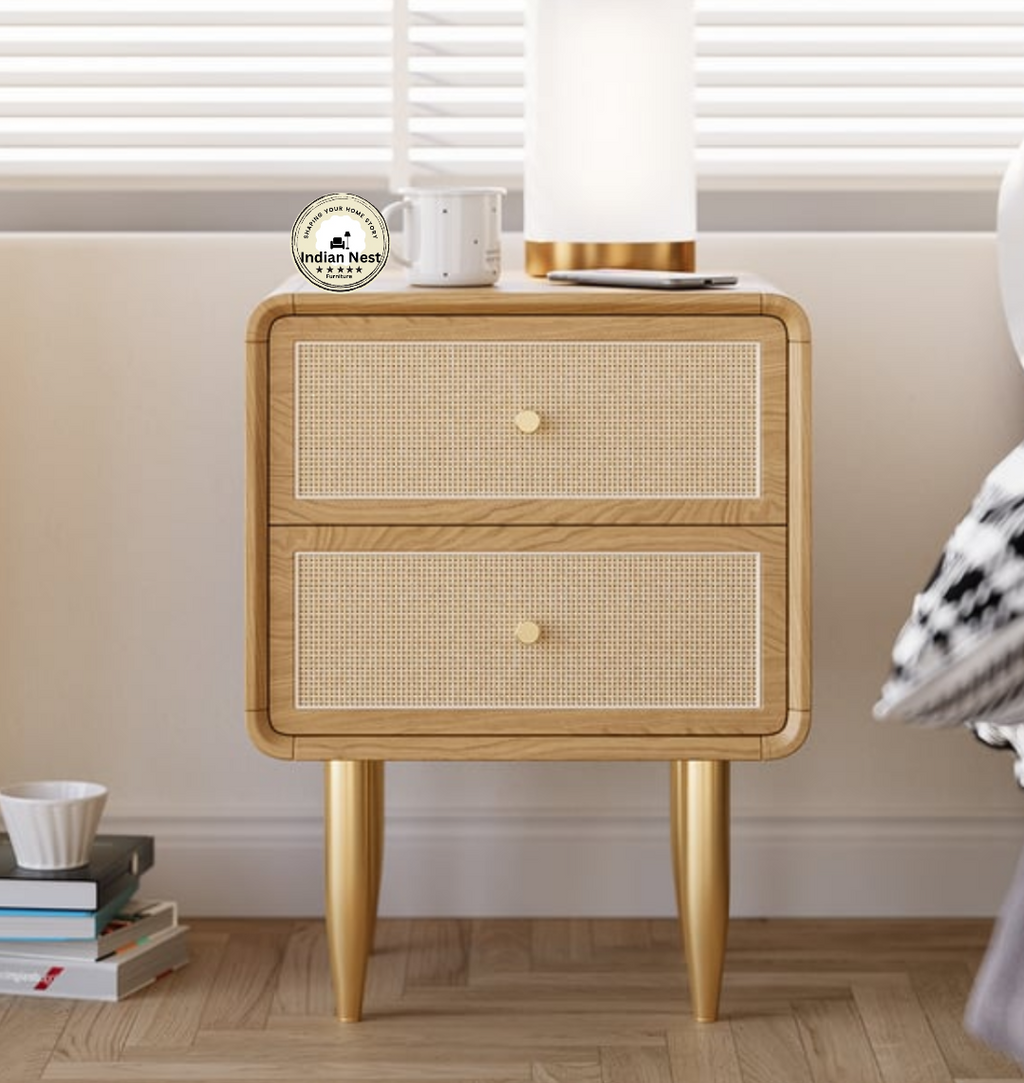 Hayley Wooden Bed Side Table