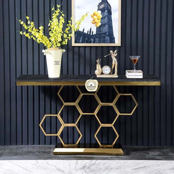 Attracting Black Consol Table