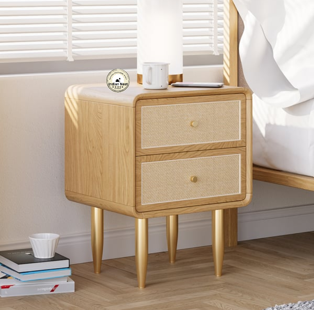 Hayley Wooden Bed Side Table