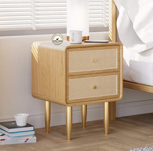 Hayley wooden bed side table