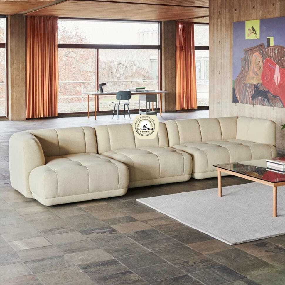 Canape Modern sofa With Extra Comfort In Suede