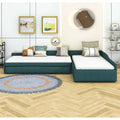 Aspen L- Shaped Suede Daybed With Trundle