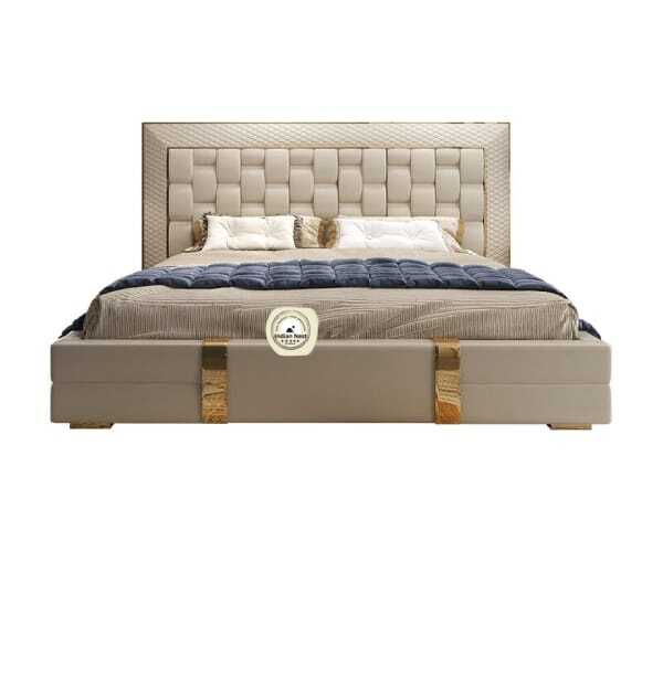 Amour
Nordic leatherette bed without storage