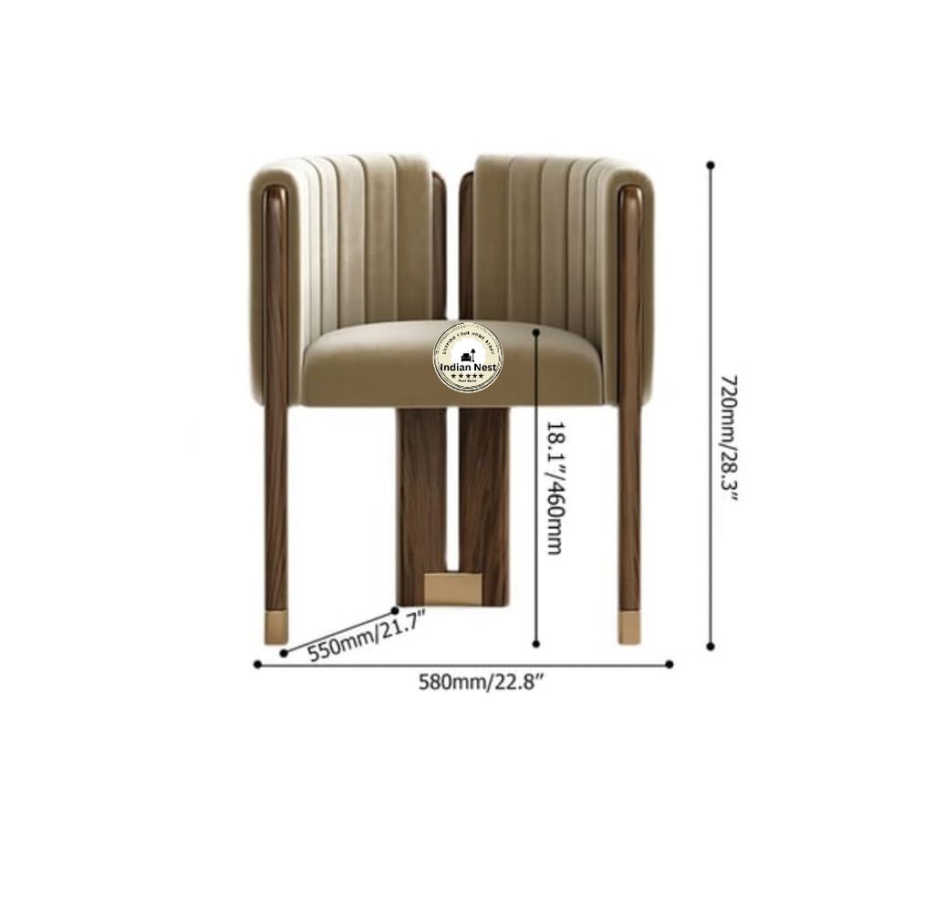 Wooden Italian Accent Chair