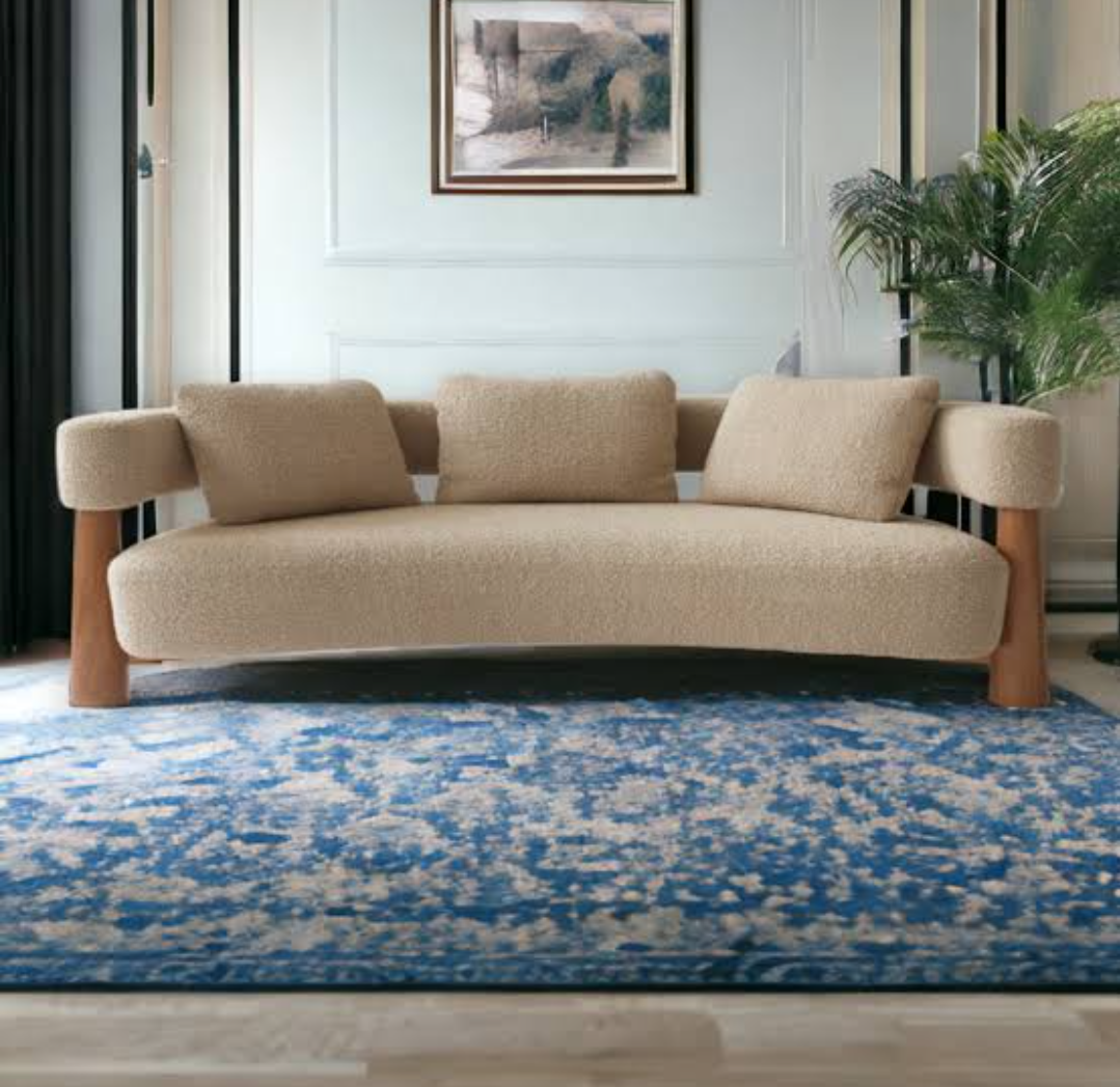 Nordic Aesthetic Wooden Sofa