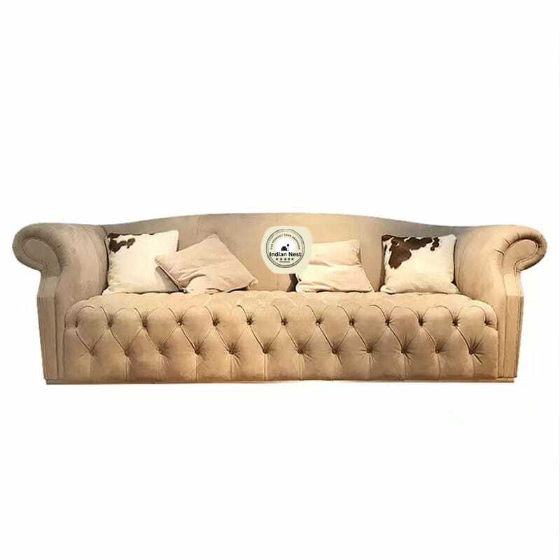 Boxer Luxury Chesterfield Sofa In Velvet