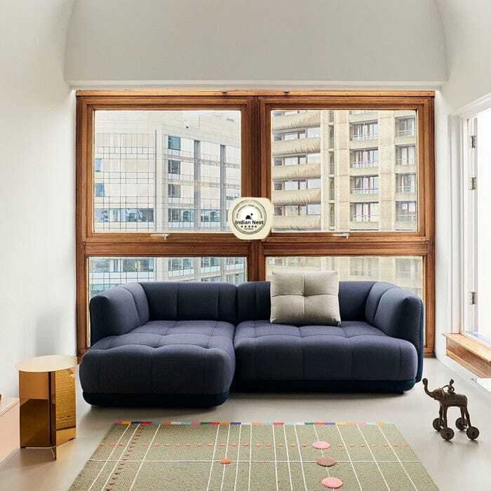 Canape Modern sofa With Extra Comfort In Suede