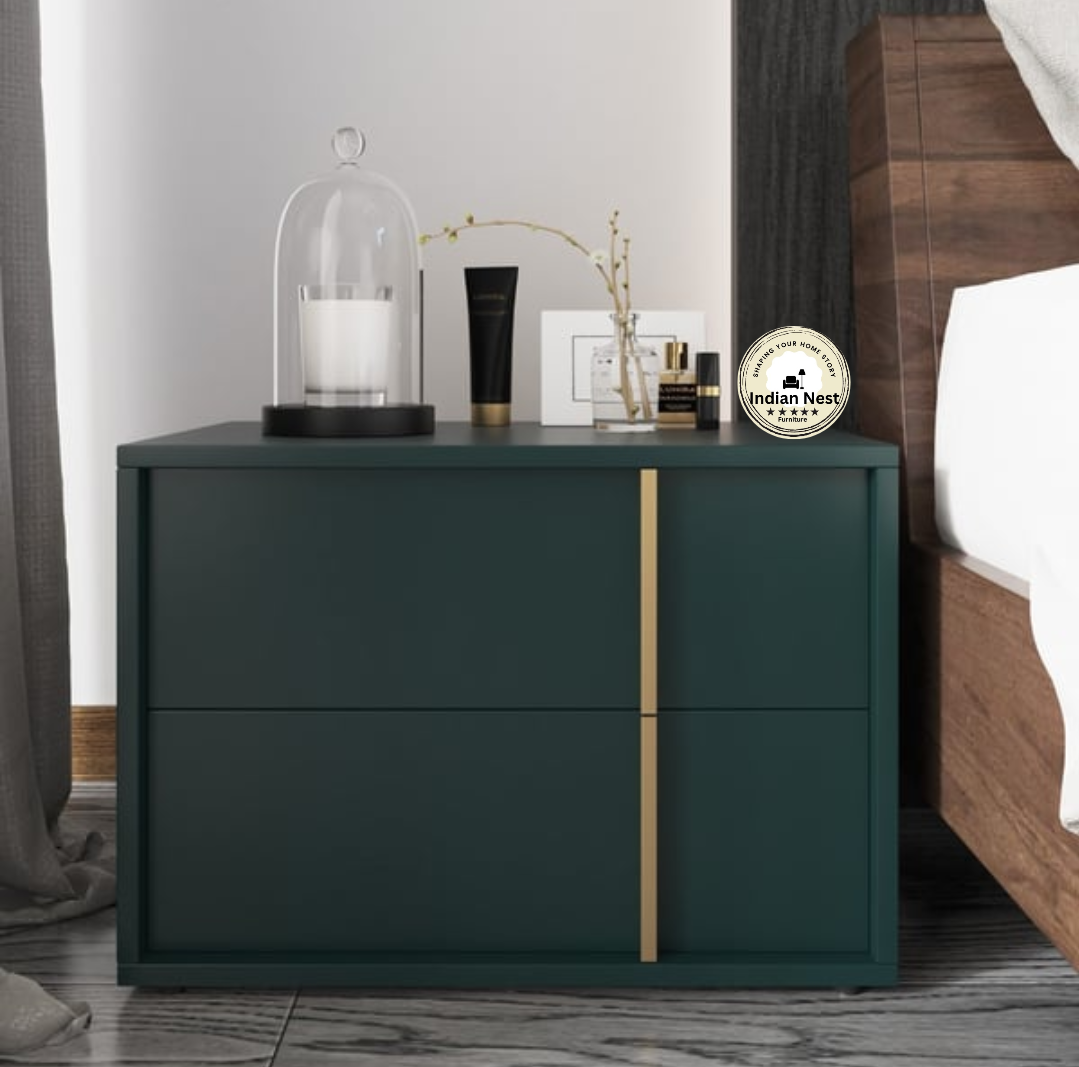 Ocean green colour bed side table
