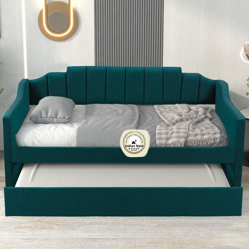 Bottle Green Daybed With Trundle
