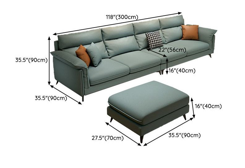 Drive Modern Extra Long Sofa With Ottoman