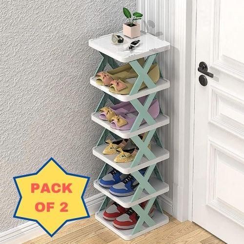 Five Layer Shoes Organizer(Pack of 2)