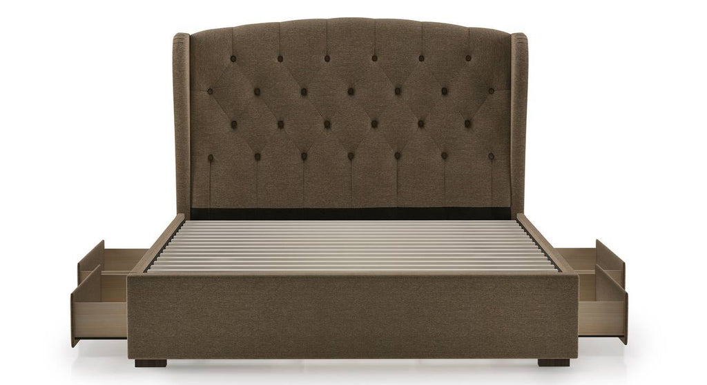 Royal Mossad Upholstered Bed With Drawers