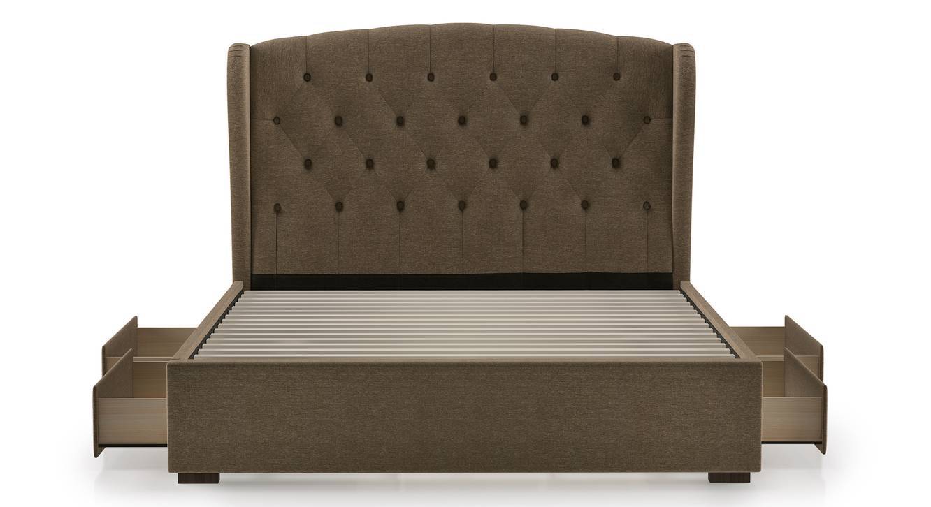 Royal Mossad Upholstered Bed With Drawers