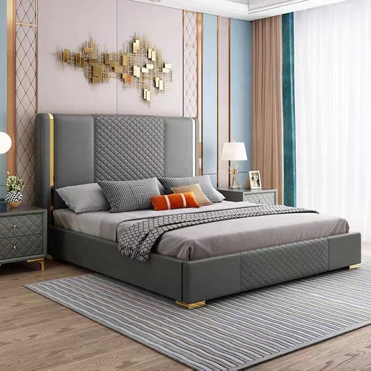 Hamilton Elegant Bed with Storage in Leatherette