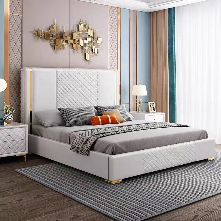 Hamilton Elegant Bed with Storage in Leatherette