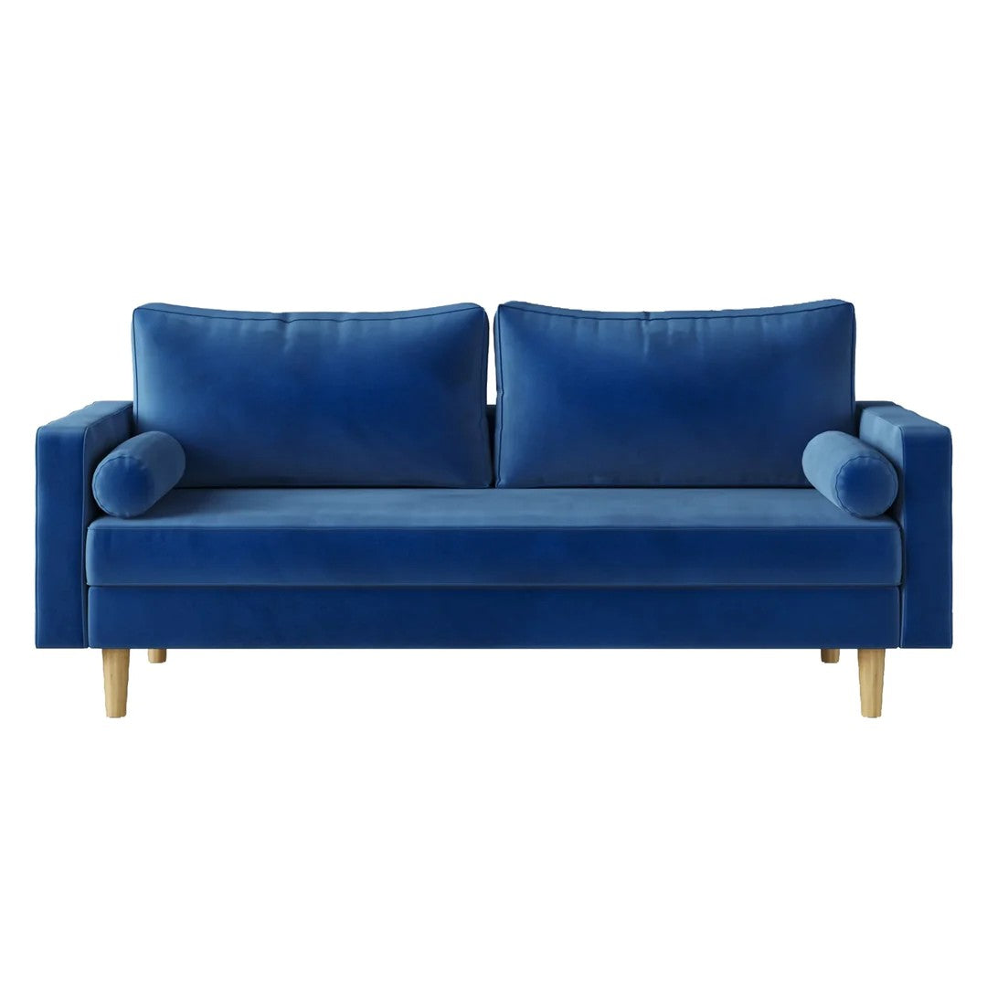 Kingsmen Modern Sofa Set In Suede Fabric