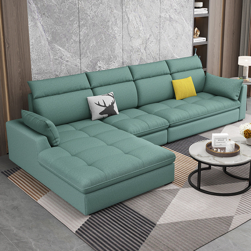 Modern Living Room L shape Sofa In Velvet
