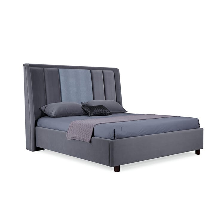 Capetown Luxury Bed in Suede with Storage